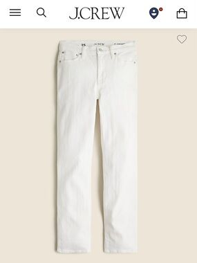 J. Crew Women’s Straight-Leg White Jeans - Tall 29